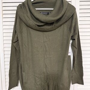 Olive Green Cowl Neck Sweater